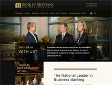 Tablet Screenshot of bankofmontana.com